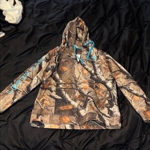 Legendary Whitetails Camouflage Hoodie with Teal Accents